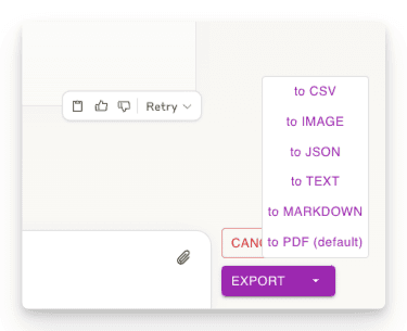Claude Exporter feature: supports multiple formats